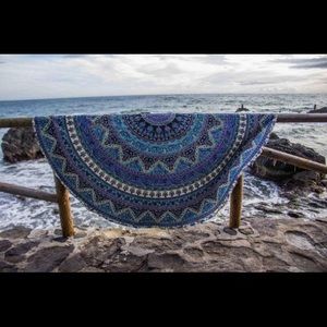 Round Cotton Throw Blanket Towel